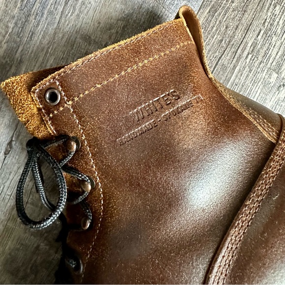 White\'s Brown Leather 350 Cruiser Boots  Size 11 EE, EUC, Cinnamon Waxed Flesh main image 6